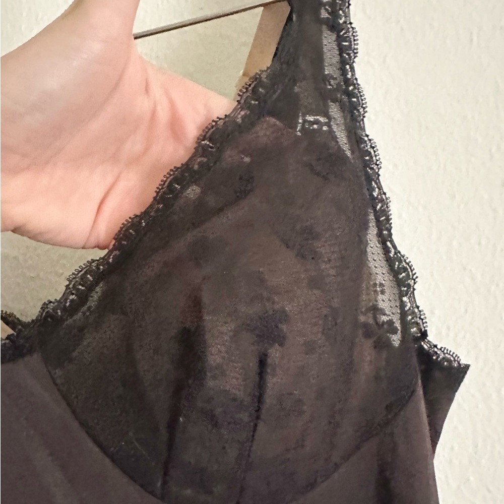 Vanity affair Vintage 80s Floral Lace Slip Dress - Picture 11 of 13